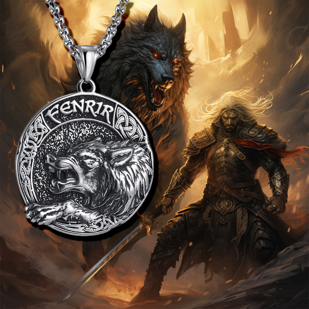 Pánský přívěsek Fenrir s motivem Vlka (3)